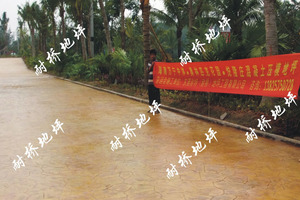 海南万宁中体奥林匹克花园压模地坪
